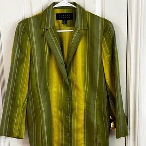 AWESOME Green blazer silk